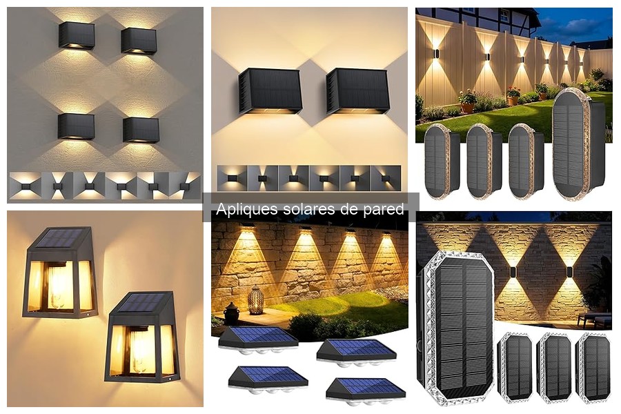 Alternativas a apliques solares de pared para iluminación