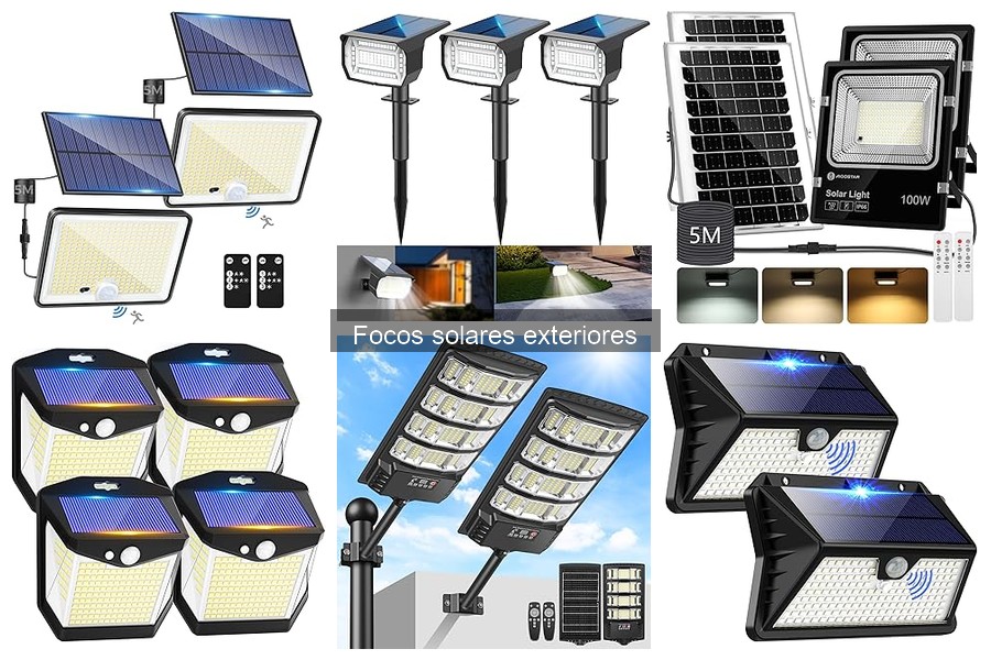 ** Alternativas a Focos Solares Exteriores: Iluminación Eficiente
