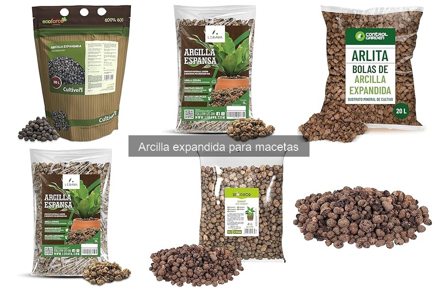 Alternativas a la arcilla expandida en cultivo de macetas