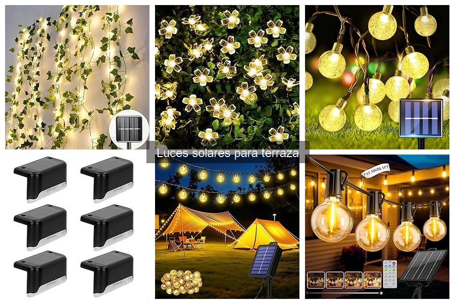 Alternativas a las luces solares para terraza