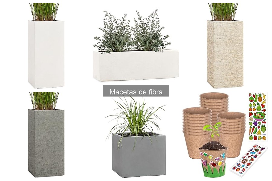 Alternativas a las macetas de fibra en jardinería