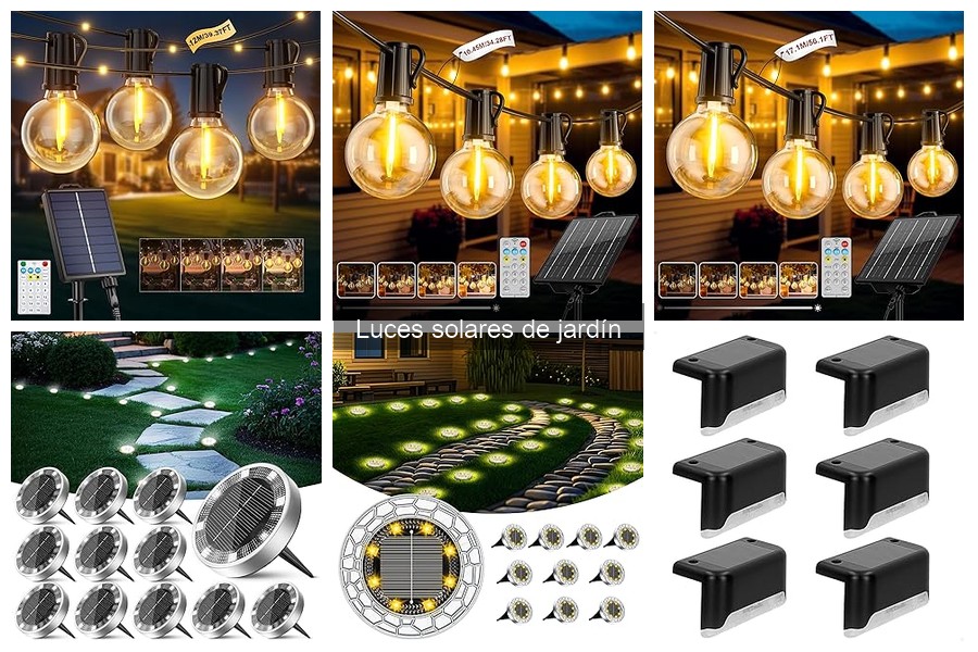 Alternativas económicas a las luces solares de jardín