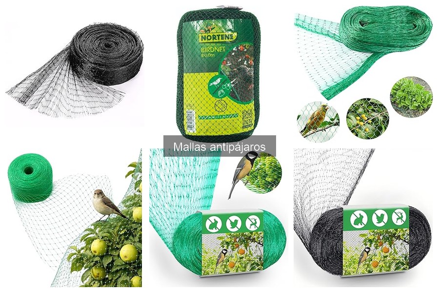 Características clave de una malla antipájaros efectiva