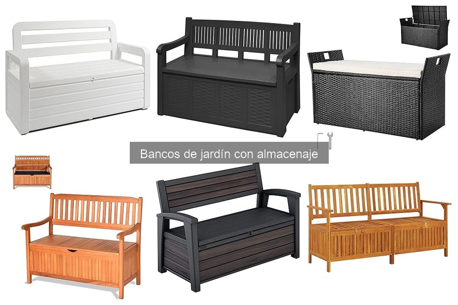 Comparativa de bancos de jardín con almacenaje: marcas y precios