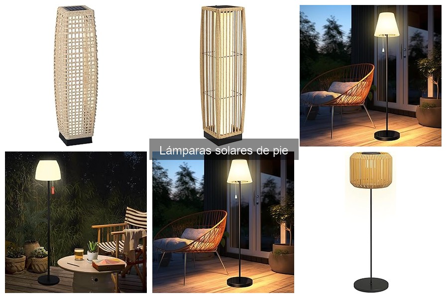 Comparativa de lámparas solares de pie: marcas destacadas