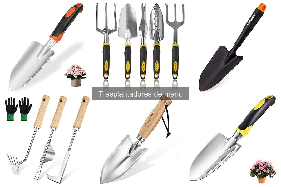 Comparativa de materiales en trasplantadores de mano
