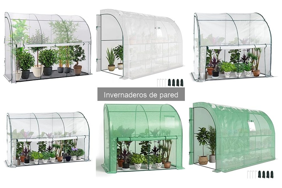 Comparativa de materiales para invernaderos de pared
