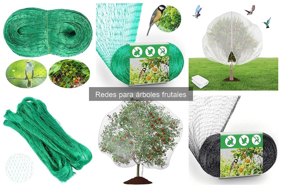 Comparativa de redes anti-pájaros y de sombra para frutales