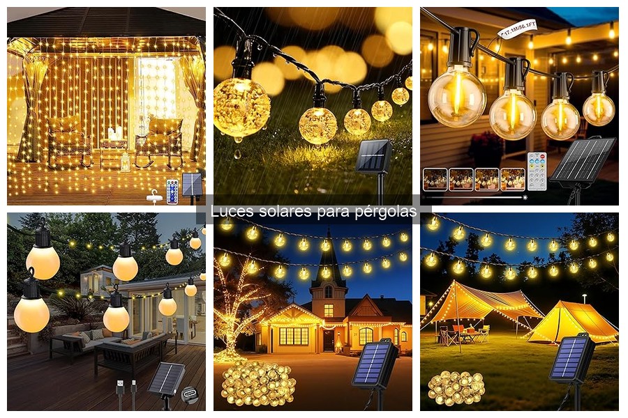 Comparativa: Luces Solares vs Eléctricas para Pérgolas