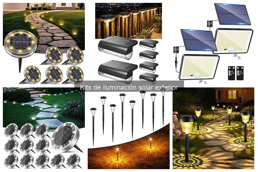 ¿Cuánto cuesta un kit de iluminación solar exterior?