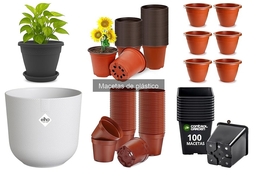 Diseños de macetas de plástico para exteriores