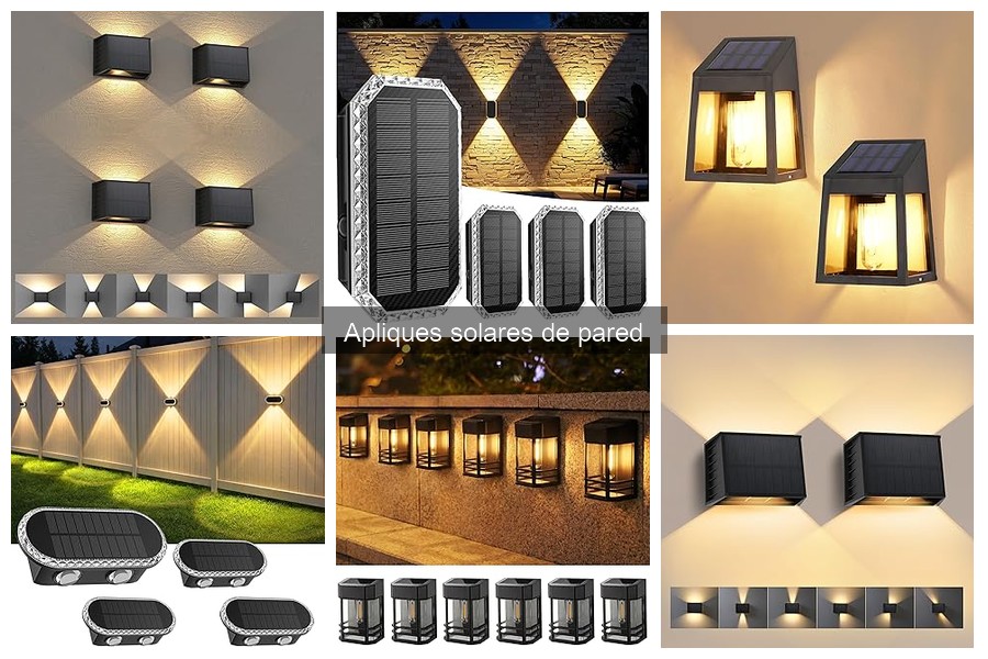 Dónde comprar apliques solares de pared en oferta