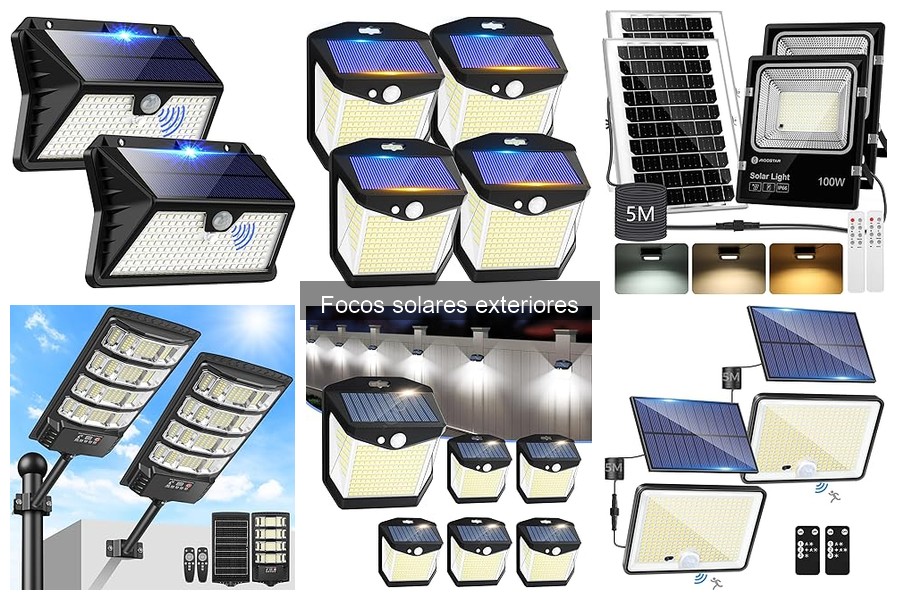 Focos solares exteriores con sensor de movimiento: ventajas y más