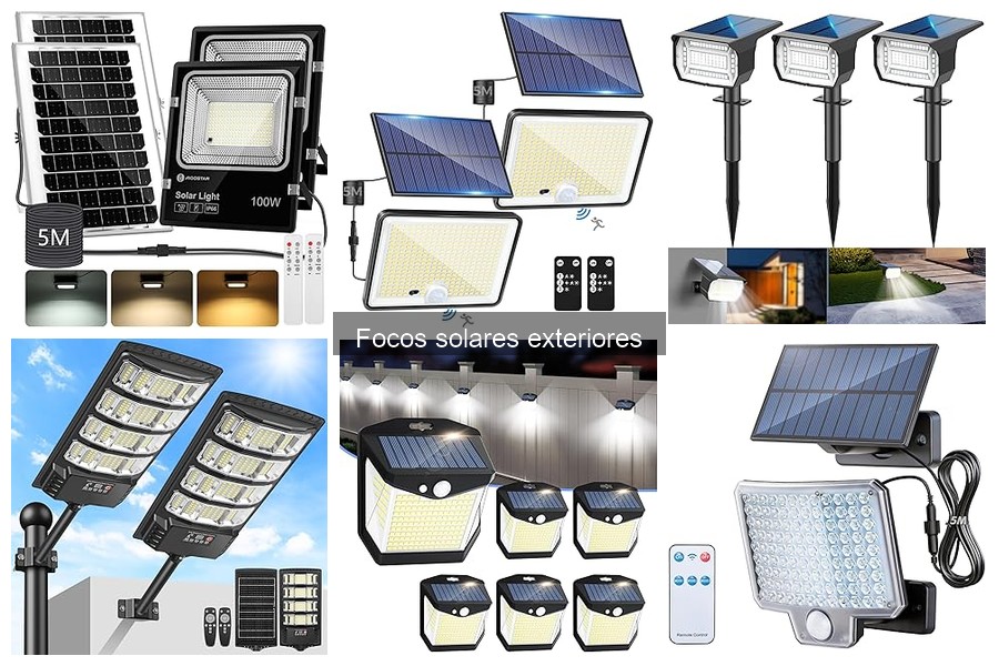 Guía de Compra de Focos Solares Exteriores para Jardines