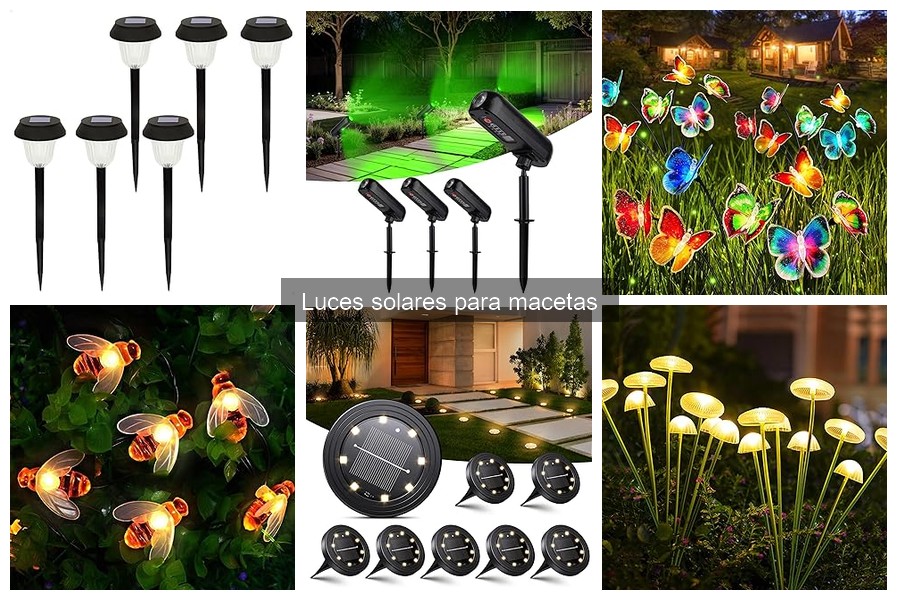 Ideas creativas para iluminar macetas con luces solares