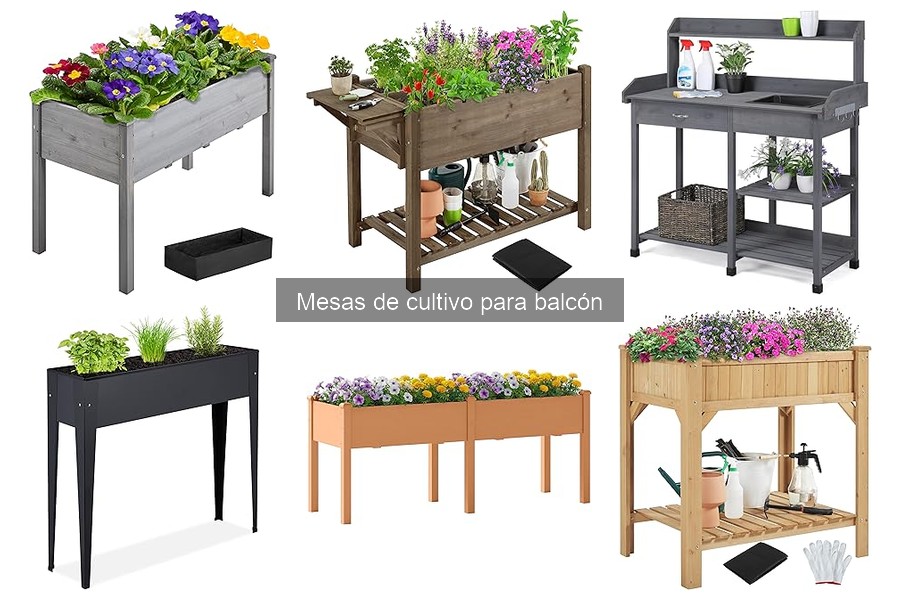 Ideas de Cultivo en Mesas de Cultivo para Balcón