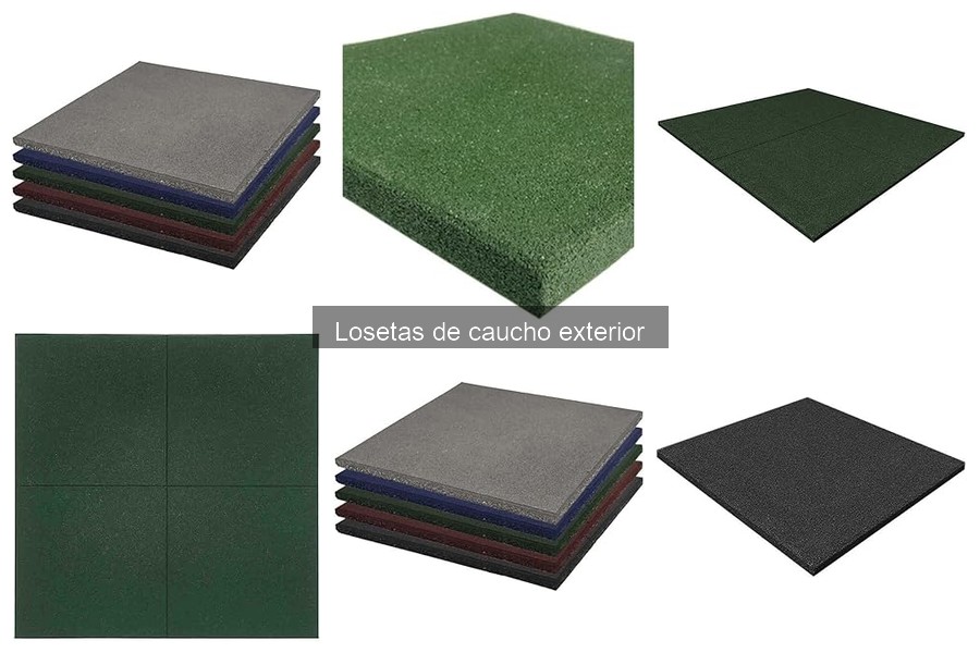Las losetas de caucho para exteriores: características y beneficios