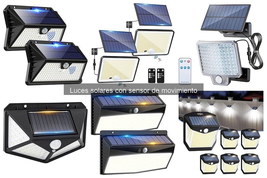 Luces solares con sensor de movimiento: características y funcionamiento