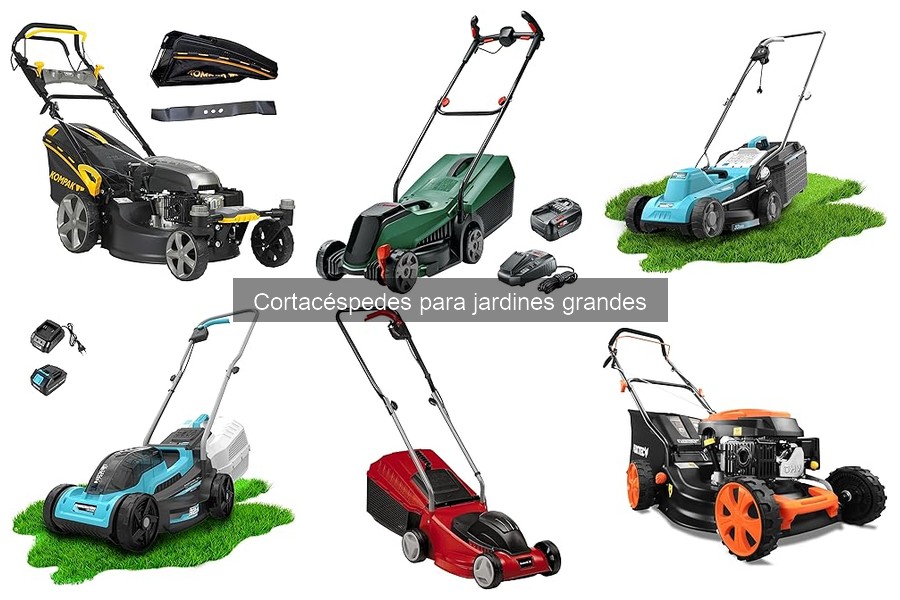 Mantenimiento de cortacéspedes para jardines grandes