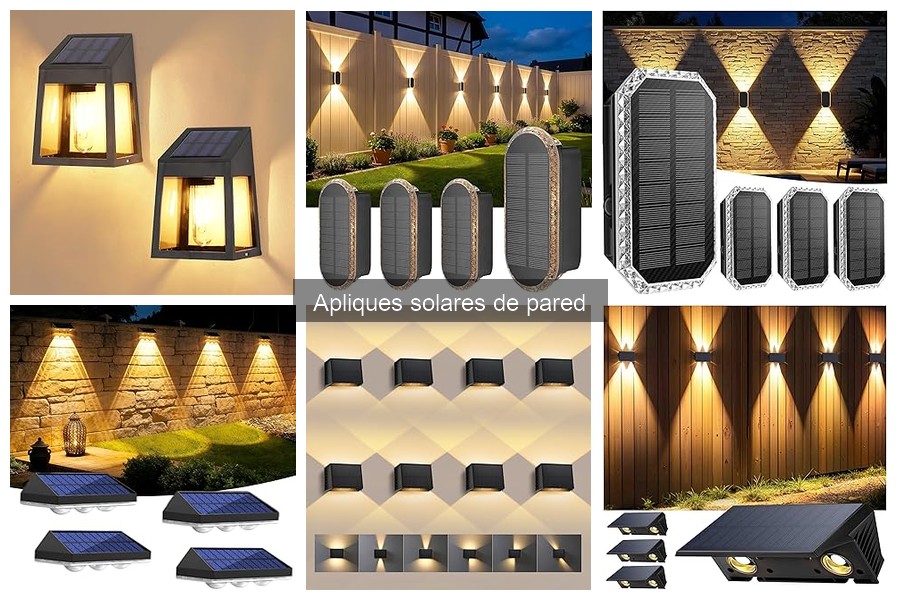 Mejores apliques solares de pared para jardines pequeños