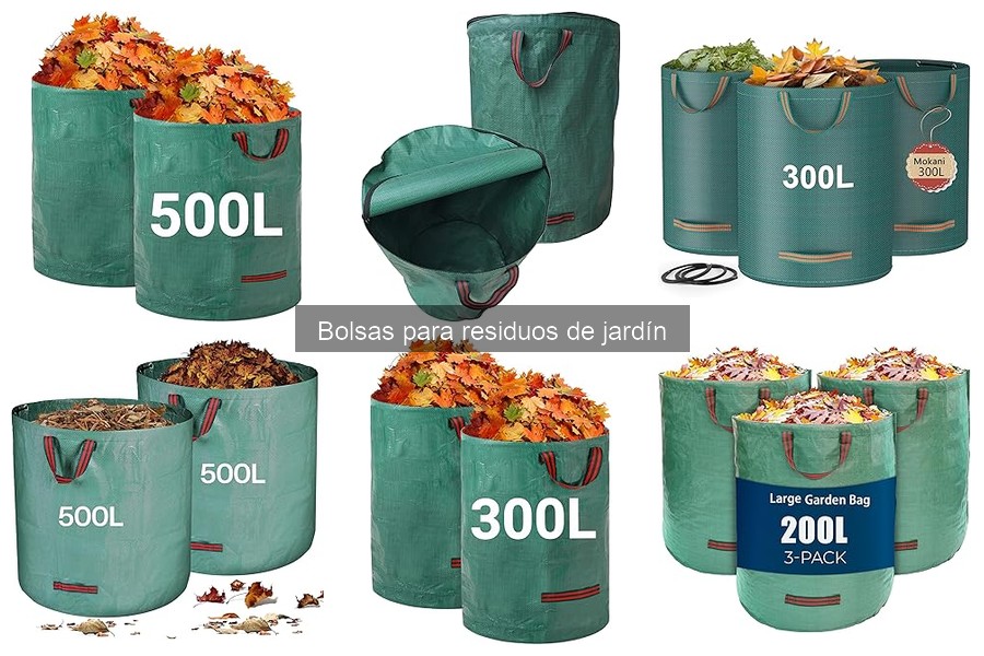 Mejores bolsas para residuos de jardín según opiniones de usuarios