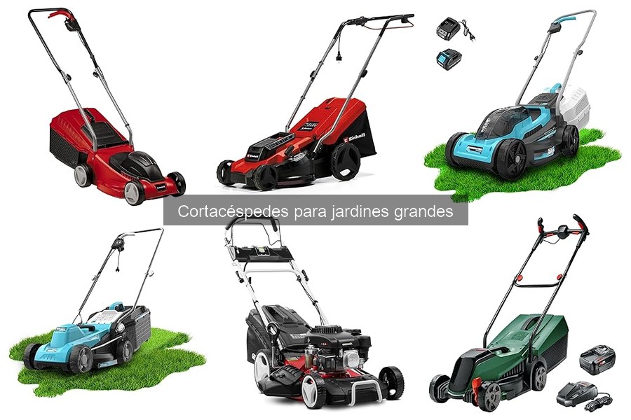 Mejores cortacéspedes para jardines grandes en 2023