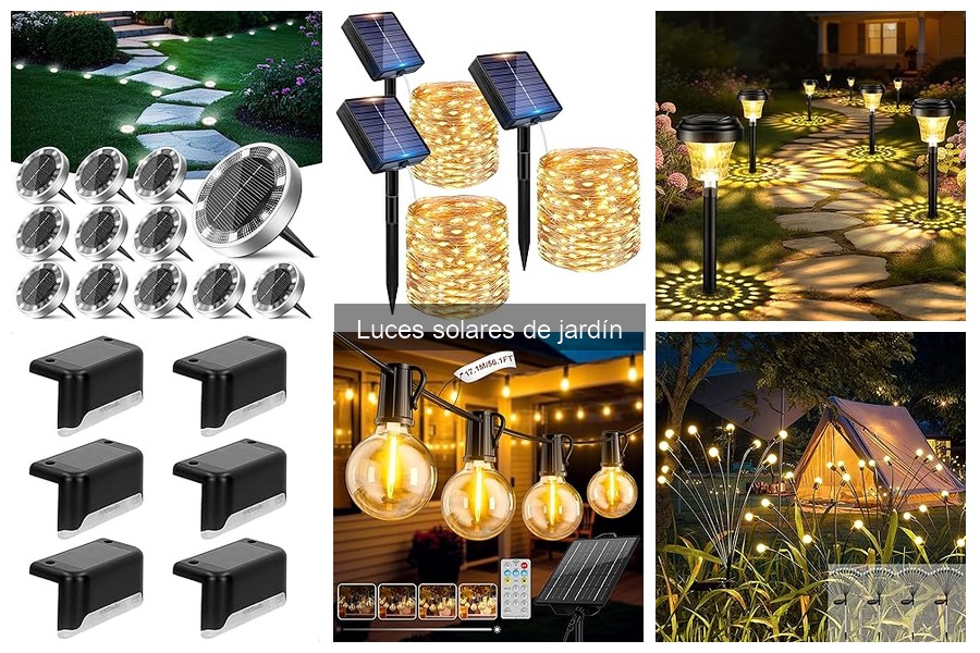 Mejores luces solares de jardín para iluminar caminos
