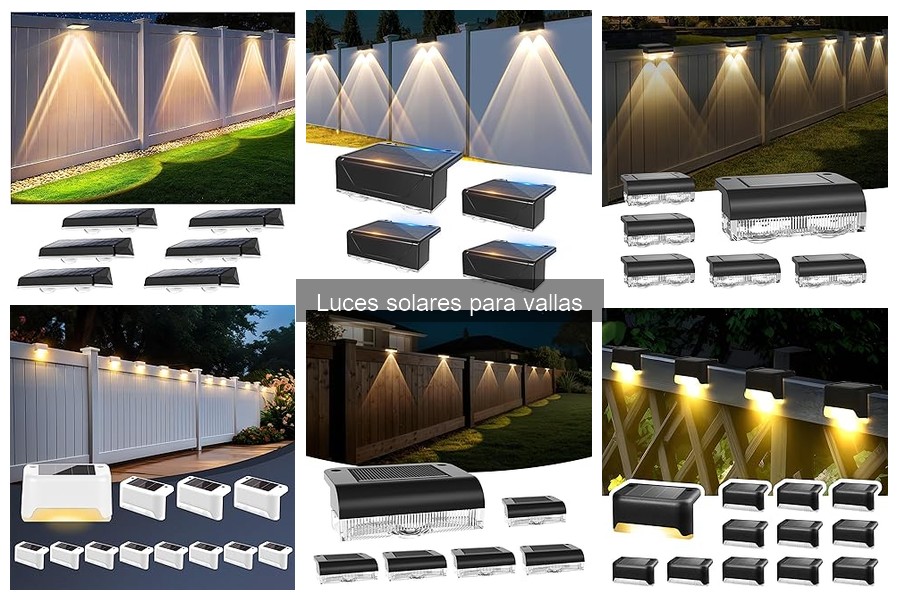 Mejores luces solares para vallas: comparativa y análisis