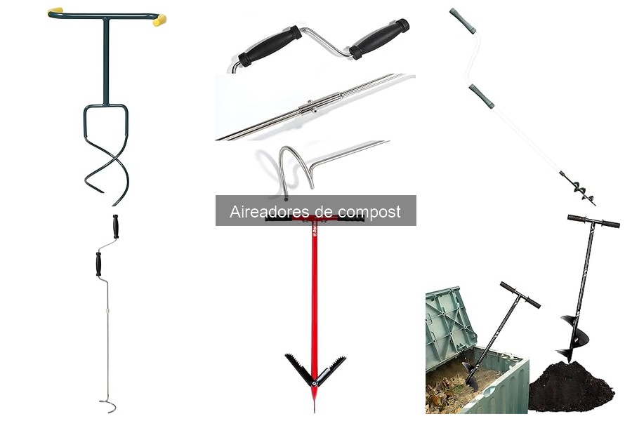 Mejores materiales para compostar con aireadores eficaces