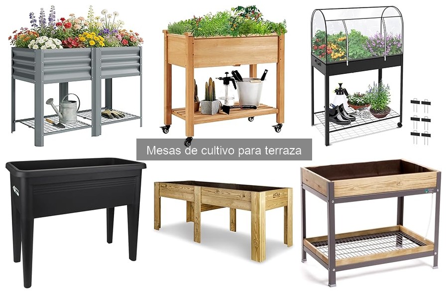Mejores mesas de cultivo para terrazas pequeñas: comparativa