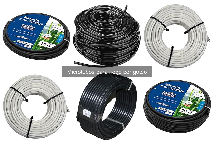 Mejores microtubos para riego por goteo en jardines pequeños