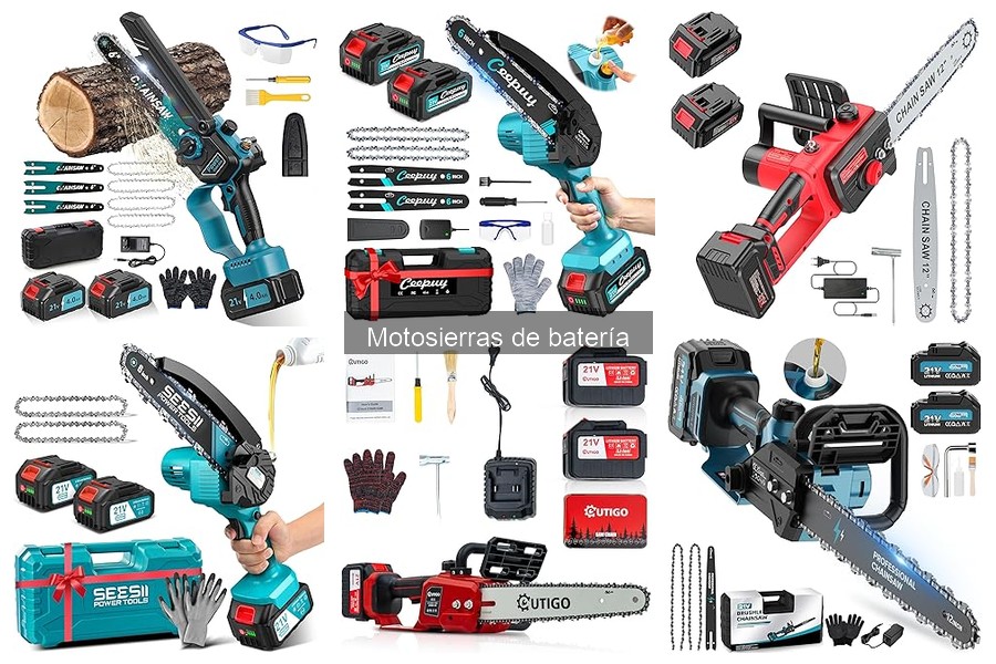 Mejores motosierras de batería para principiantes en jardinería