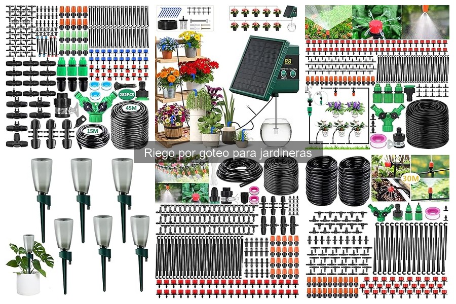 Mejores sistemas de riego por goteo para jardineras pequeñas