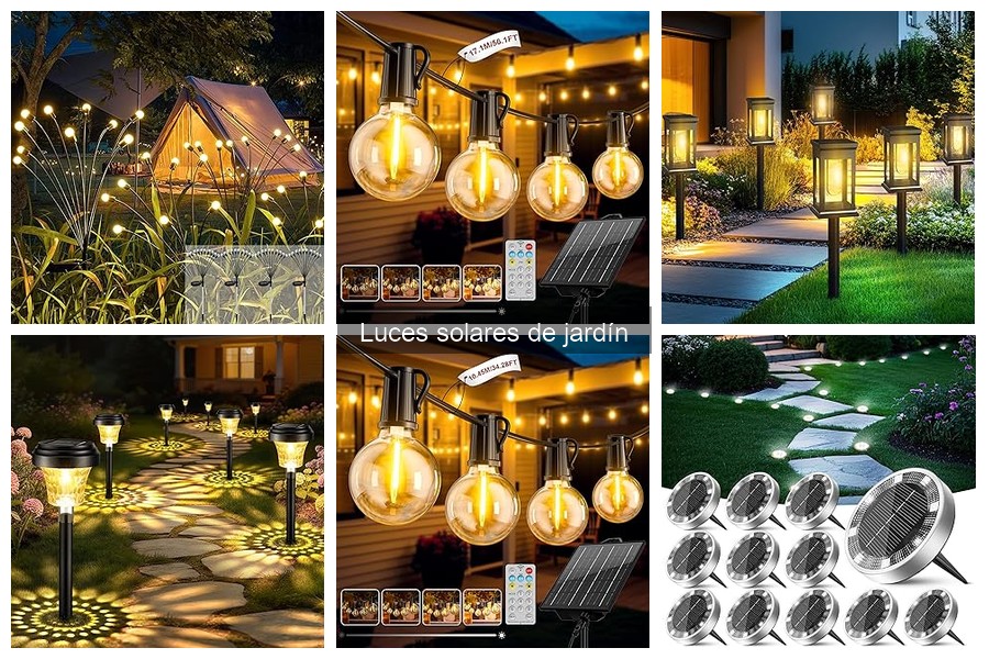 Ofertas y precios de luces solares de jardín 2023