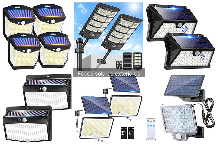 Opiniones sobre focos solares exteriores: ¿Cuál elegir?