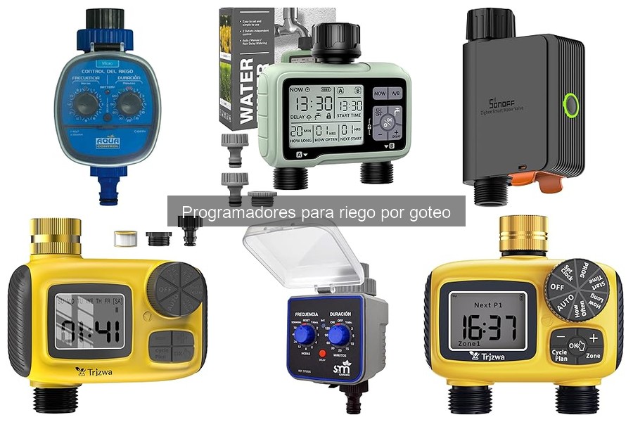 Problemas comunes con programadores de riego por goteo