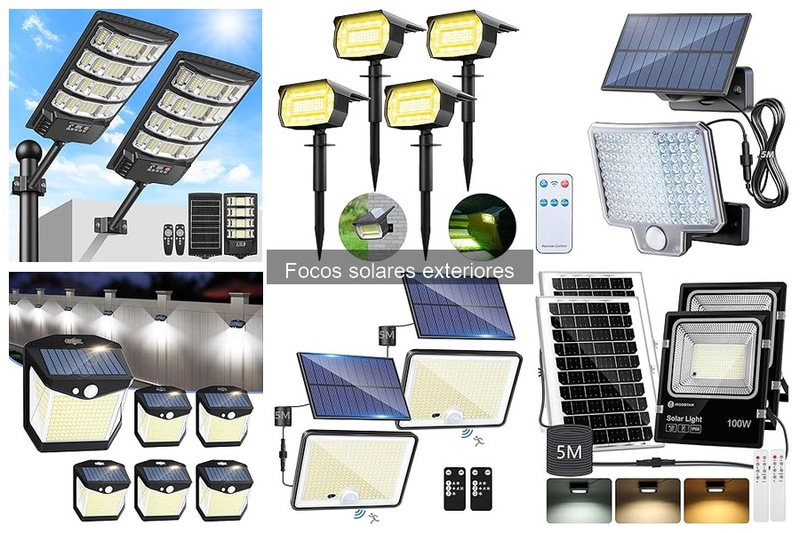 ¿Qué son los focos solares exteriores? Guía completa