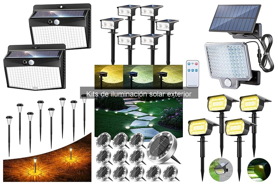 Qué son los kits de iluminación solar exterior y sus beneficios