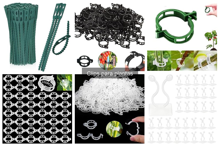 ¿Qué tamaño de clips para plantas debo elegir?