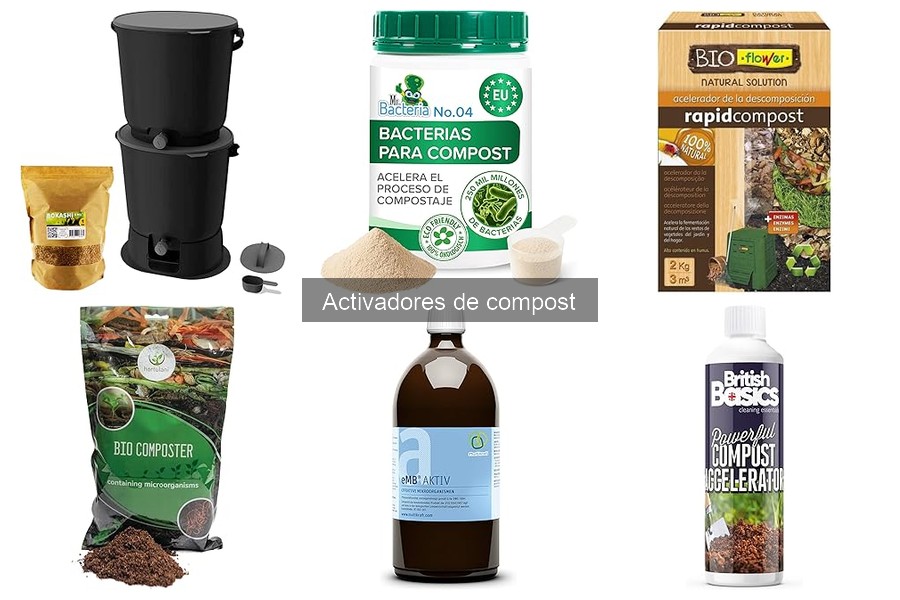 Tipos de activadores de compost y sus características