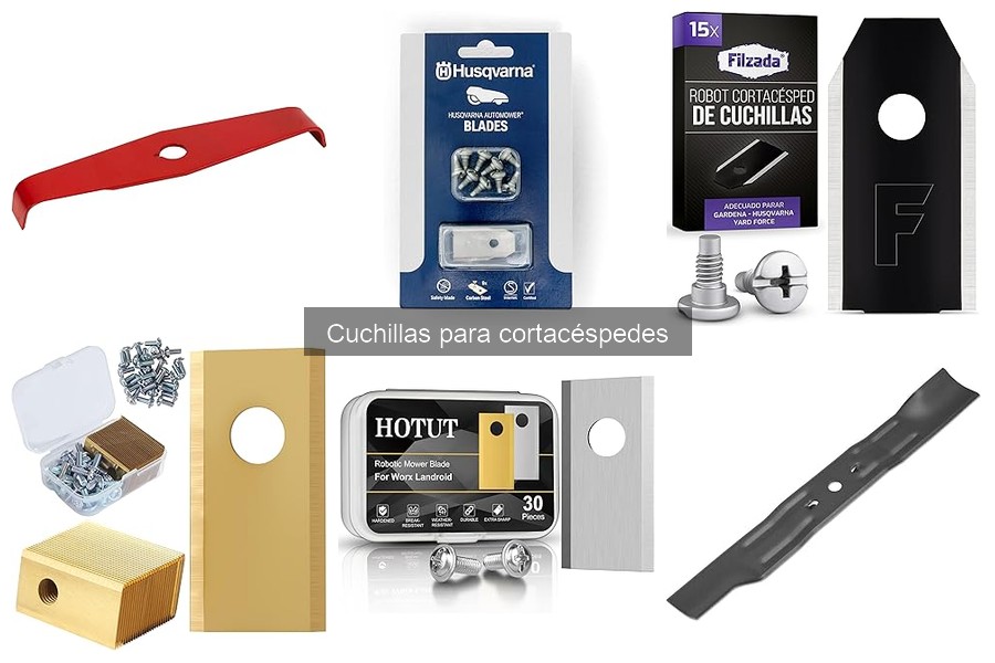 Tipos de cuchillas para cortacéspedes: guía completa