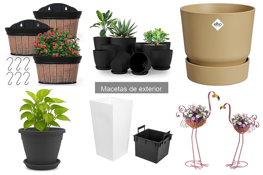 Tipos de macetas de exterior: materiales y estilos