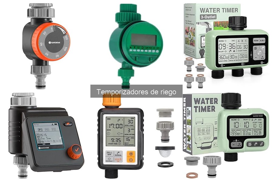 Tipos de temporizadores de riego: Mecánicos, Digitales y Más