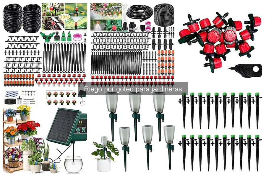 Todo sobre el riego por goteo para jardineras