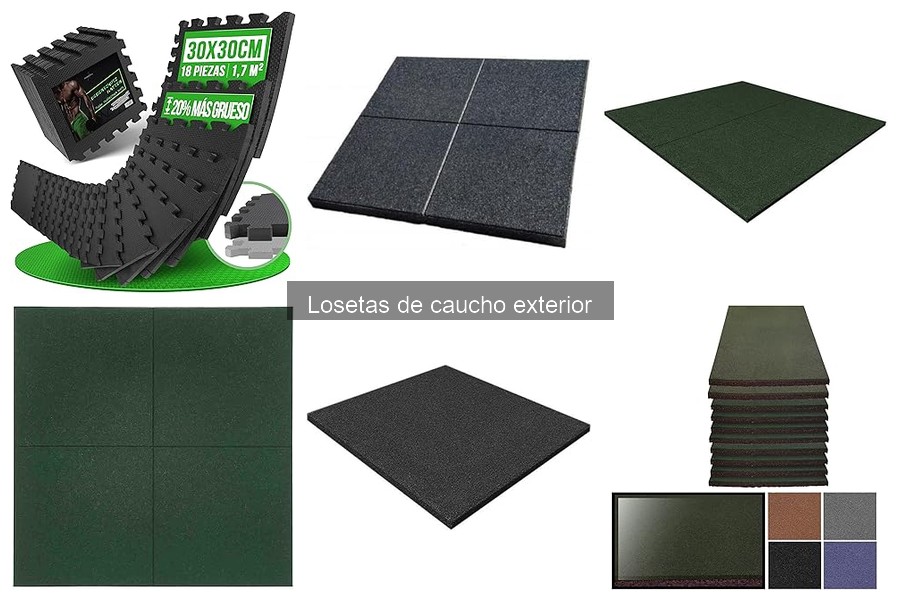 Ventajas y desventajas de las losetas de caucho exterior